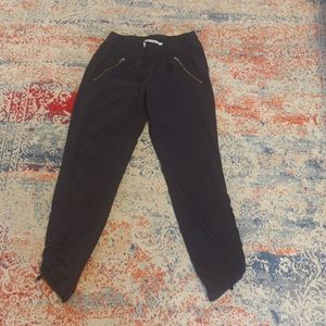 Athleta Black Drawstring Lounge Pants Sz  4